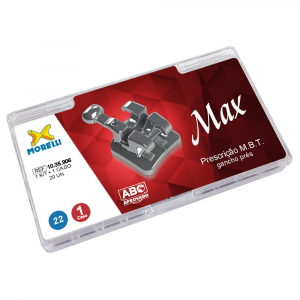 Kit de Bráquetes 1 caso Prescrição M.B.T. - Max .022" - Gancho Prés - Morelli