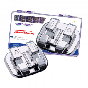 Braquete Metálico Advanced Series MBT 0,022 – Kit com 100 Casos + 120 Tubos – Orthometric