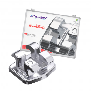 Braquete Metálico Advanced Series Roth 0,022 – Kit com 10 Casos + Bengalinha + Arcos – Orthometric