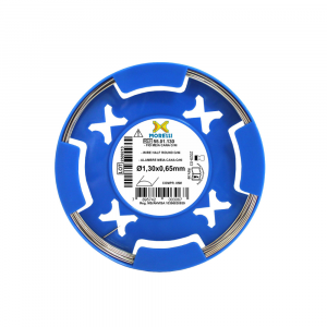 Fio Ortodôntico Meia Cana CrNi - Ø1,30mm x 0,65mm em Rolo 5 metros – Morelli