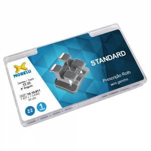 Kit de Bráquetes 1 caso Prescrição Roth - Standard .022" - Can. 9° Ang. – Morelli