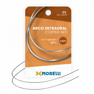 Arco Intraoral Copper NiTi 35°C - Inferior - Retangular 0,48X.0,63mm (.019"X.025") – Morelli
