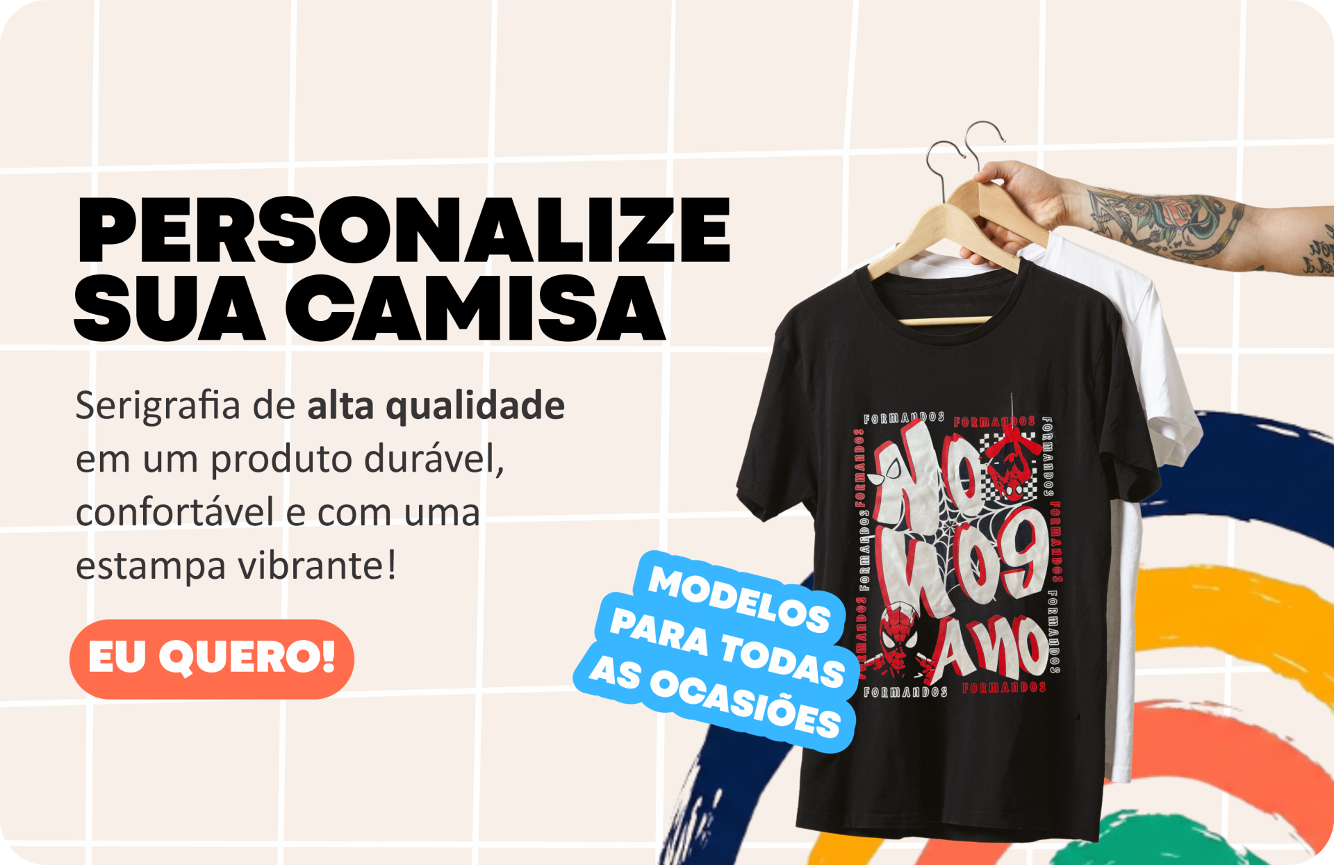 Personalize sua camisa