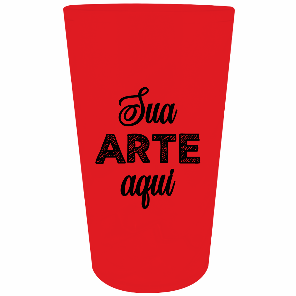 Copo Twister Fosco Vermelho 750 ml Personalizado