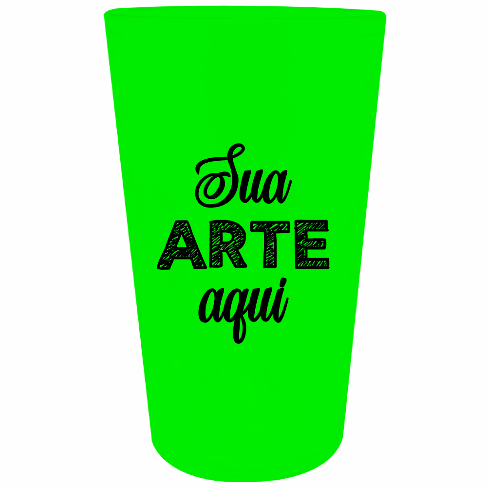 Copo Twister Fosco Verde Fluor 750 ml Personalizado