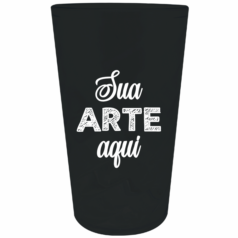 Copo Twister Fosco Preto 750 ml Personalizado