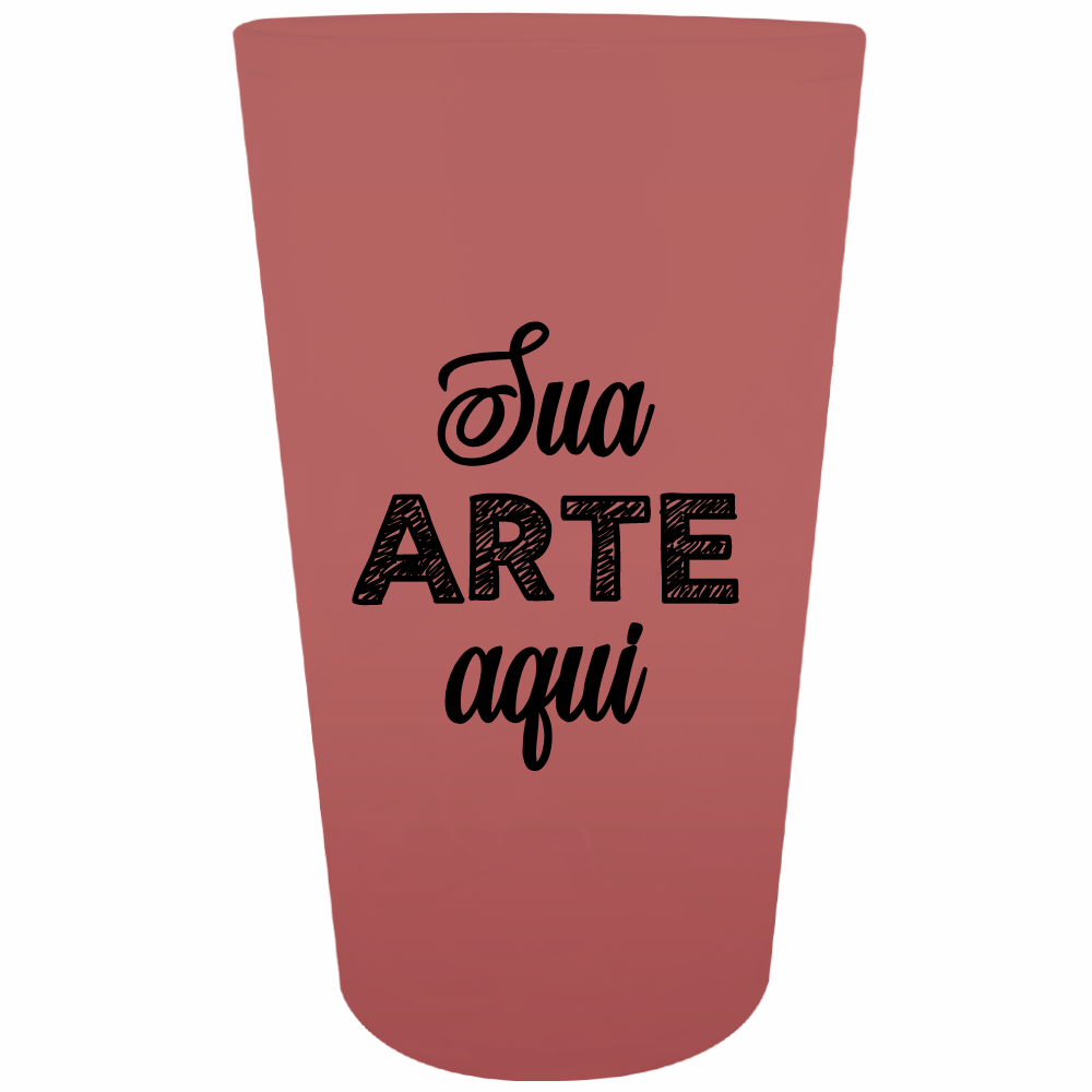 Copo Twister Fosco Rosê 750 ml Personalizado