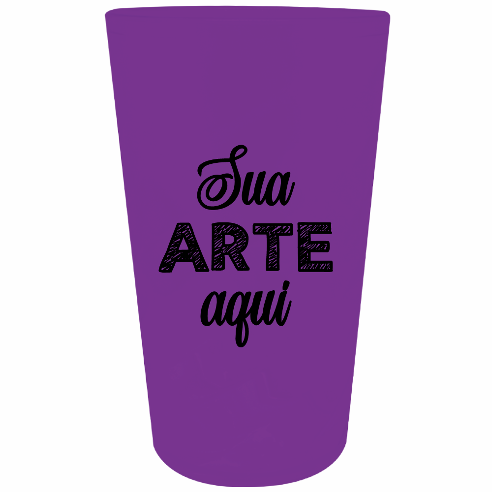 Copo Twister Fosco Roxo 750 ml Personalizado