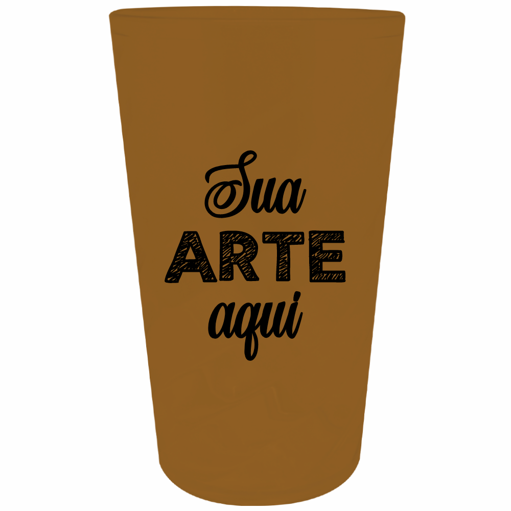 Copo Twister Fosco Dourado 750 ml Personalizado