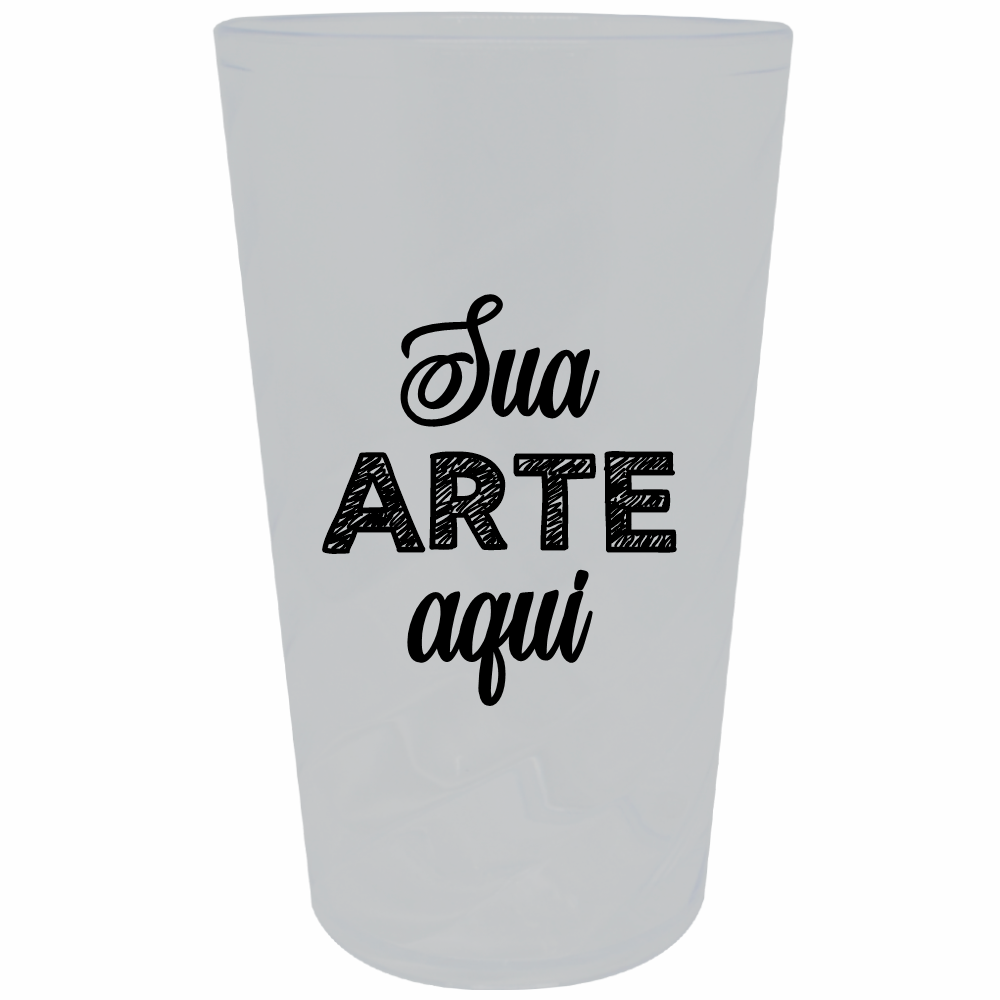 Copo Twister Fosco Branco 750 ml Personalizado