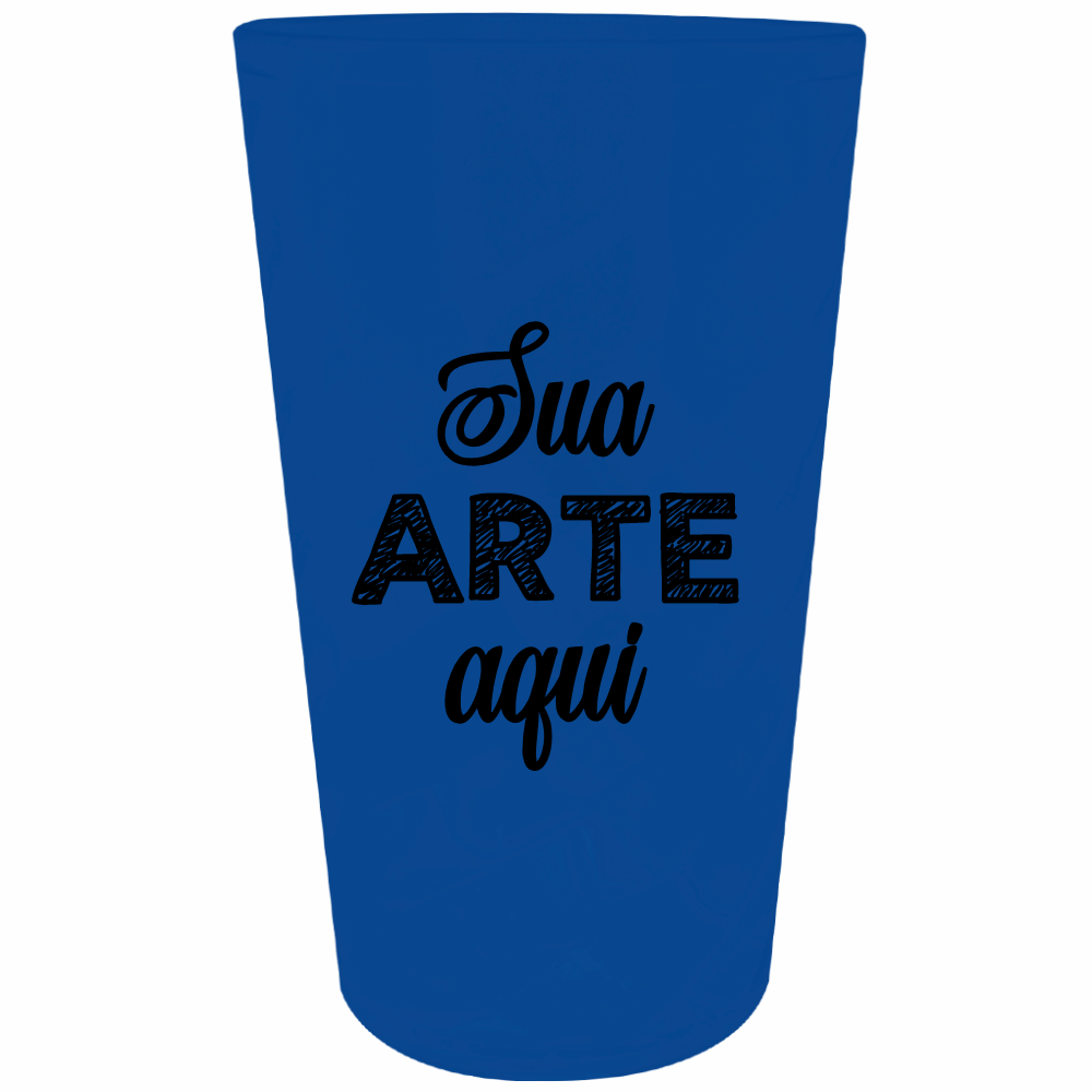 Copo Twister Fosco Azul Royal 750 ml Personalizado