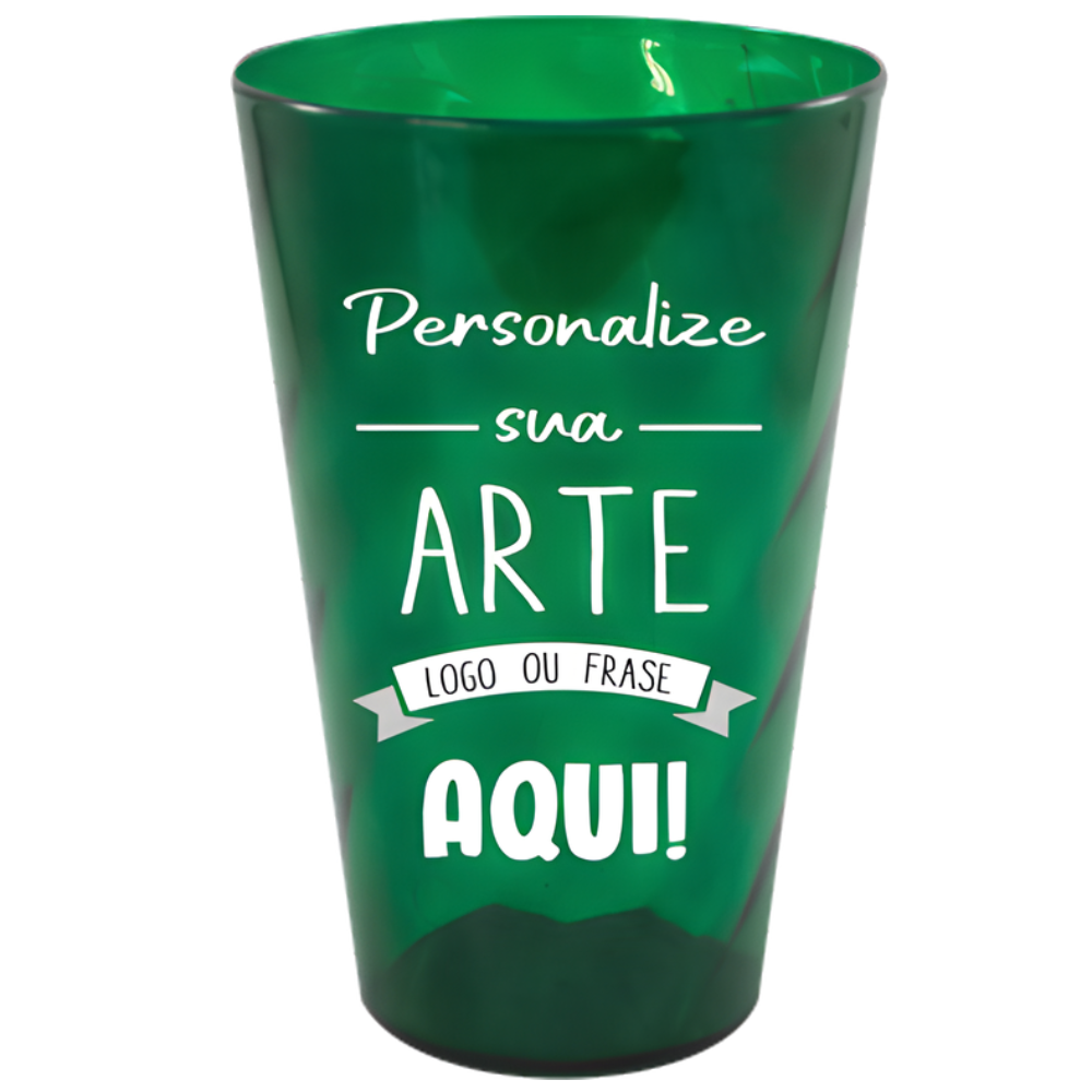 Copo Twister Verde Escuro 750 ml Personalizado