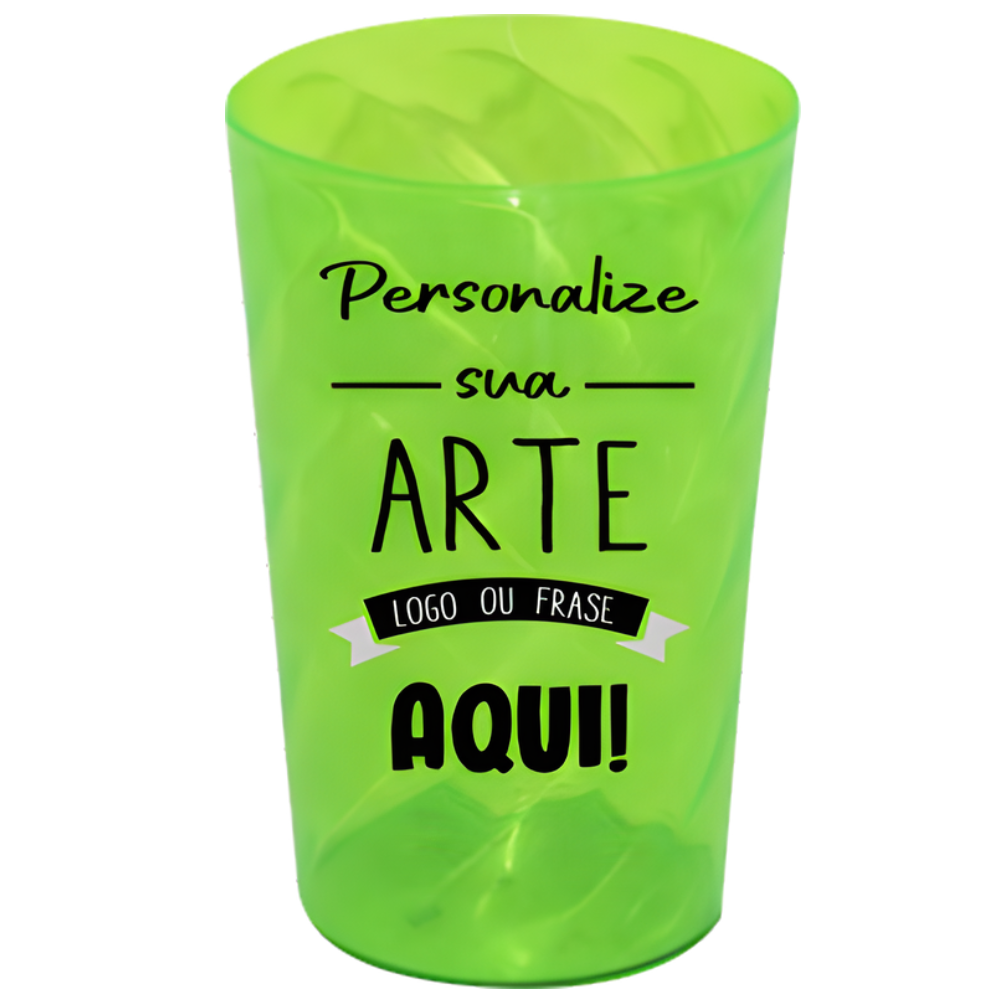 Copo Twister Verde Neon 750 ml Personalizado