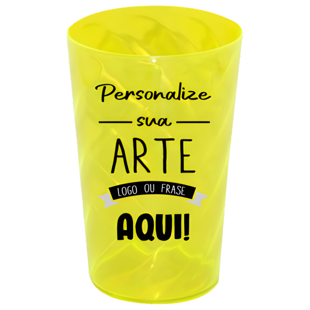 Copo Twister Amarelo Neon 750 ml Personalizado
