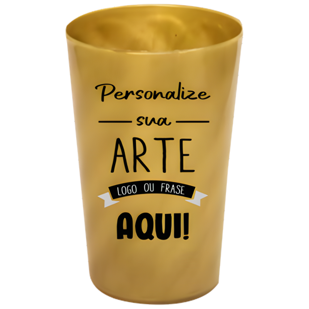 Copo Twister Dourado 750 ml Personalizado