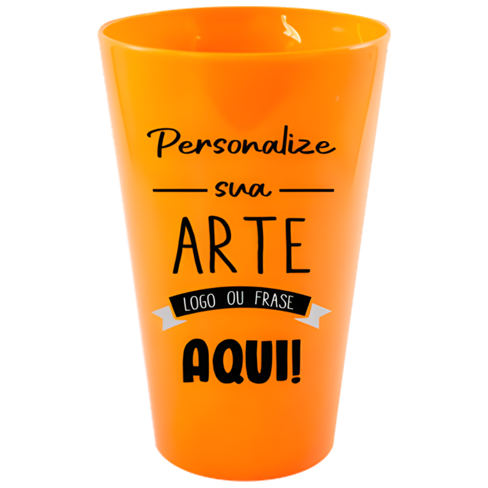 Copo Twister Laranja 750 ml Personalizado
