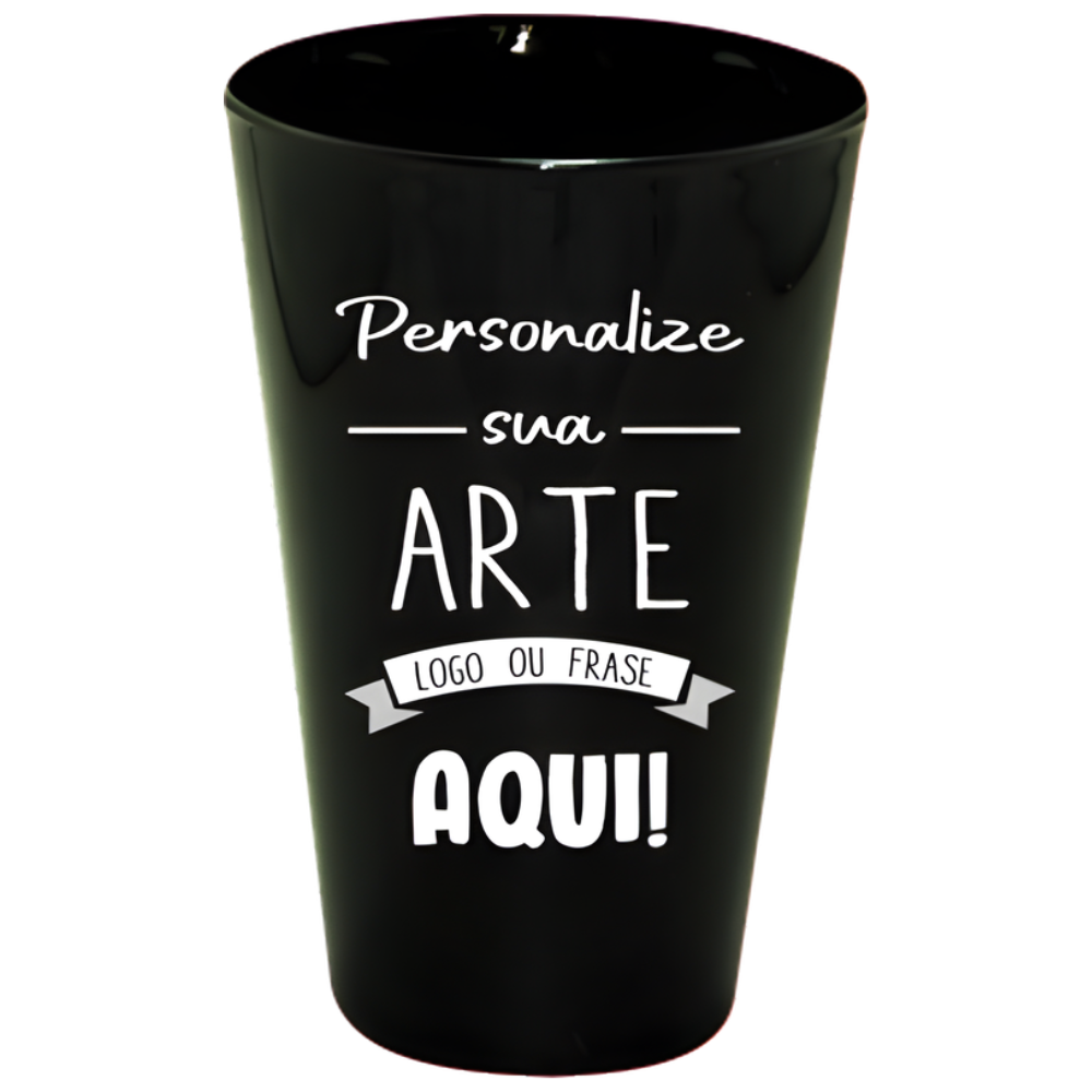 Copo Twister preto 750 ml Personalizado