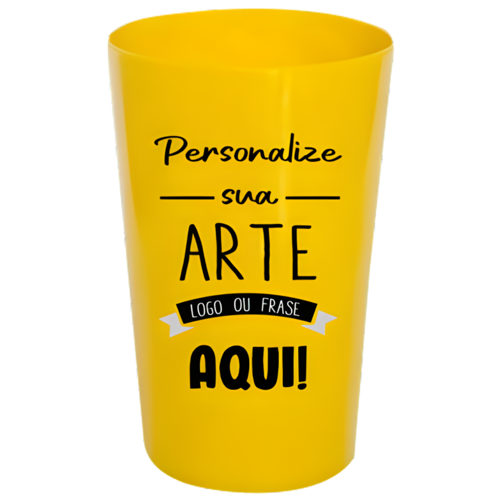 Copo Twister Amarelo 750 ml Personalizado